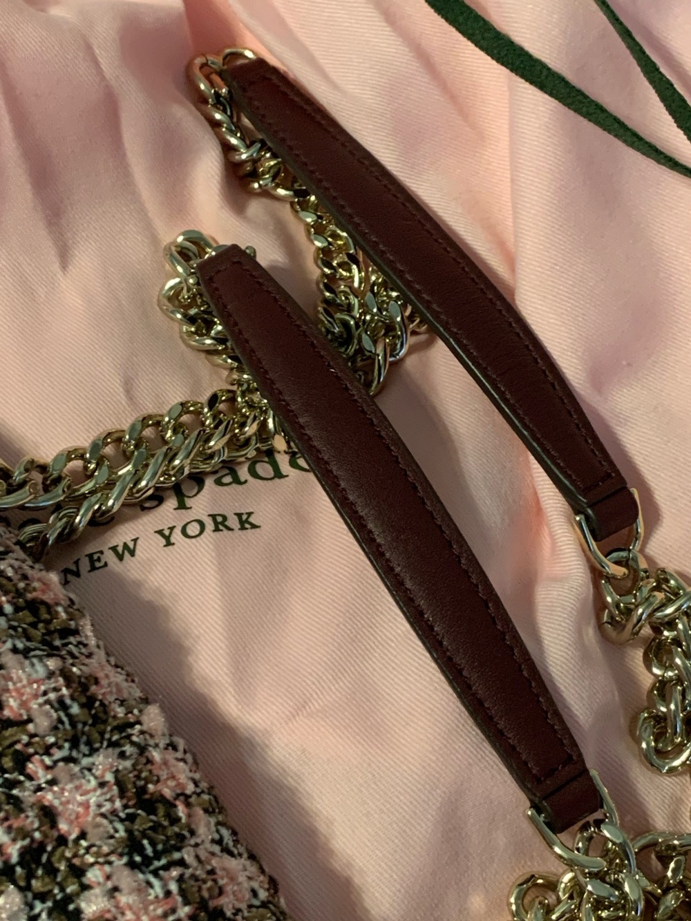 🍁kate spade Natalia Pink Multi Tweed Bag ⭐️NWOT⭐️ - Picture 10 of 10